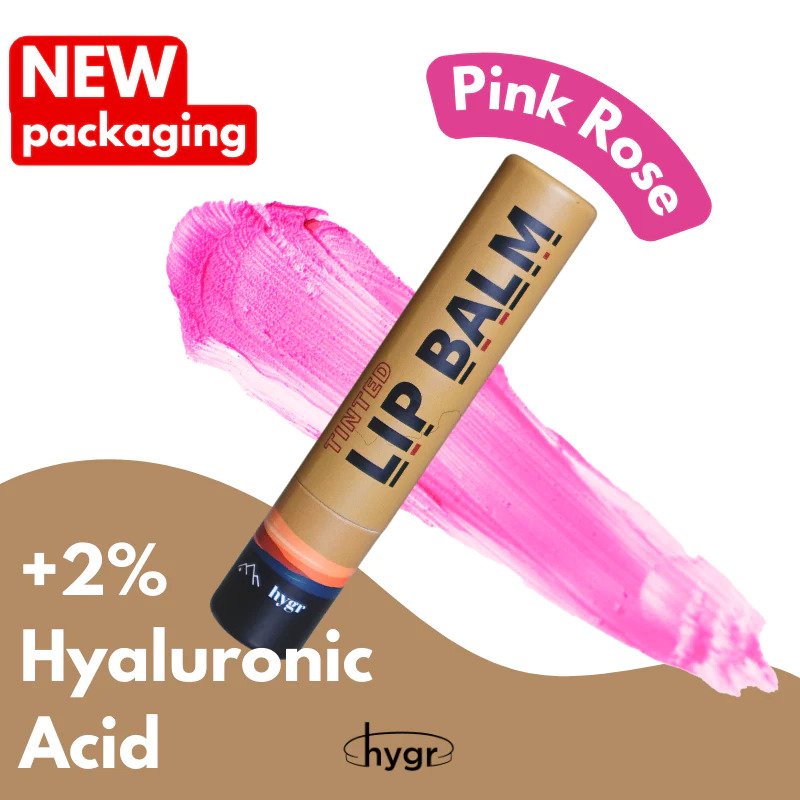 HYGR Tinted Lip balm Pink Rose