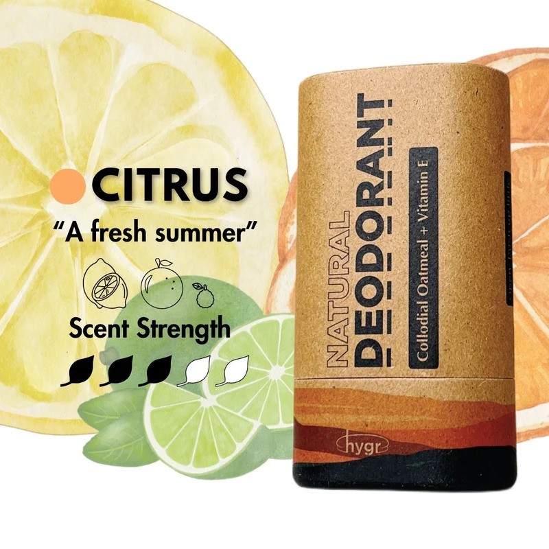HYGR Natural Deodorant in Citrus 50g