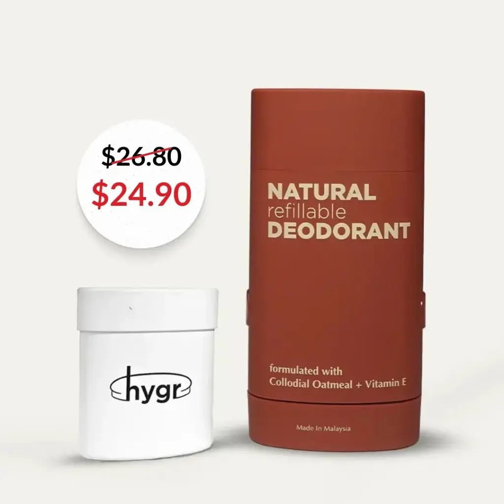 HYGR Refillable Deodorant [Case+Refill]