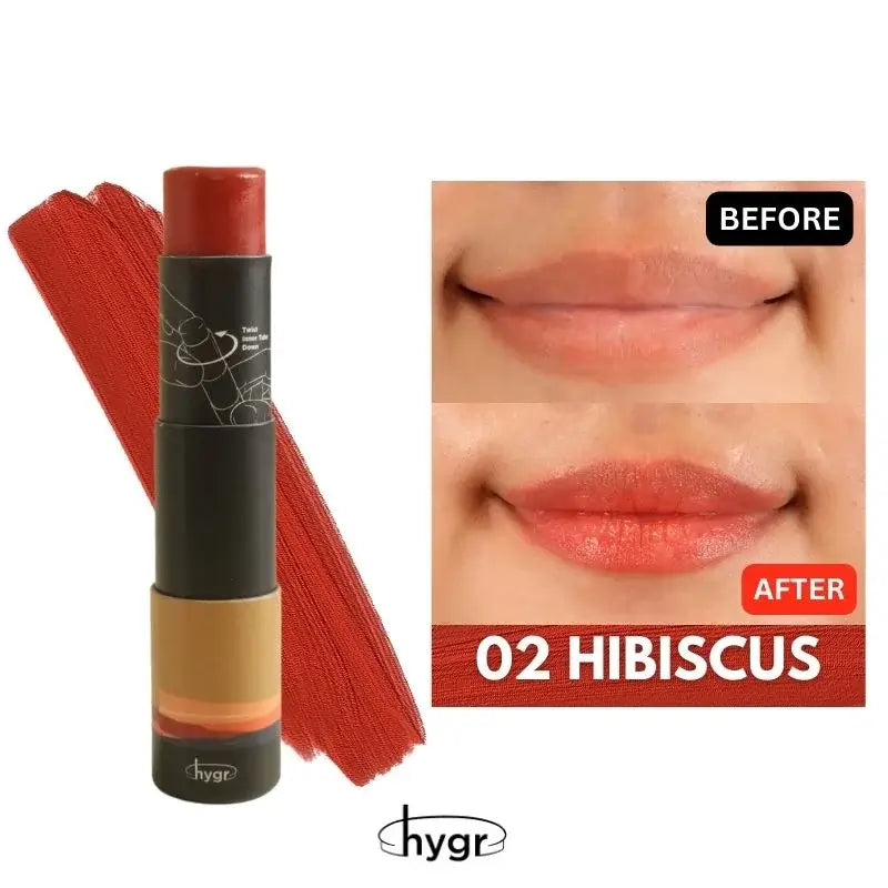 HYGR Tinted Lip balm Hibiscus