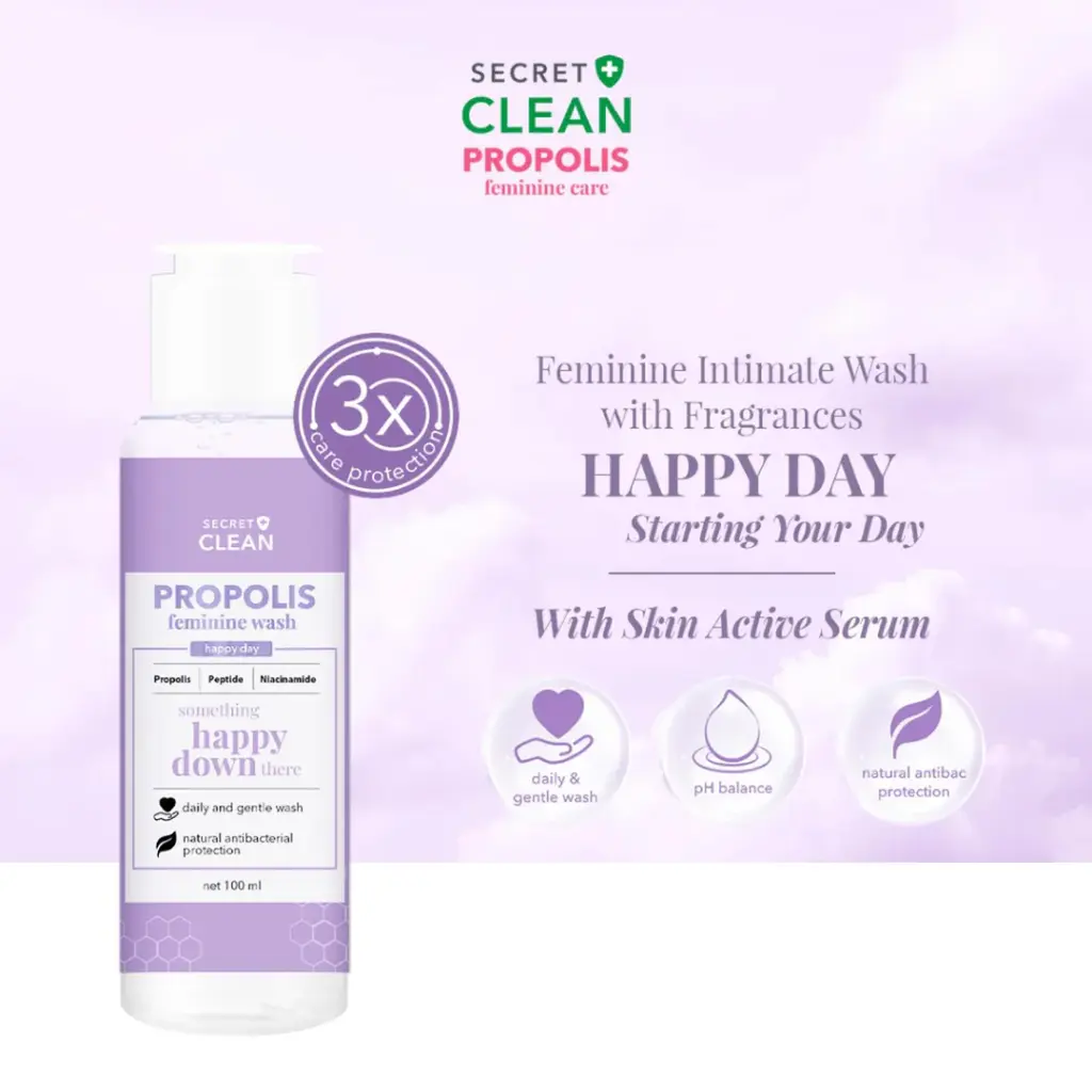 SecretClean Propolis Feminine Wash - Happy Day (100ml)