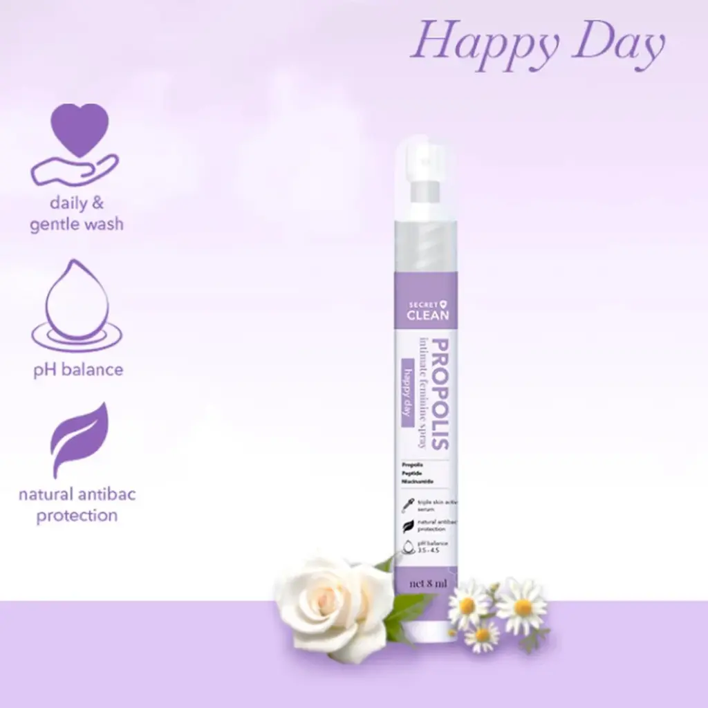 SecretClean Propolis Feminine Spray - Happy Day (8ml)