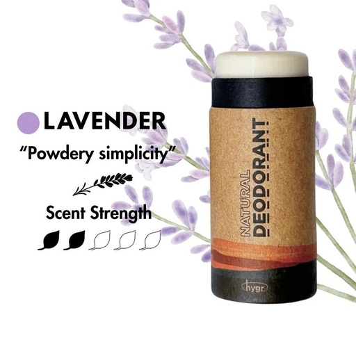 HYGR Natural Deodorant in Lavender 25g