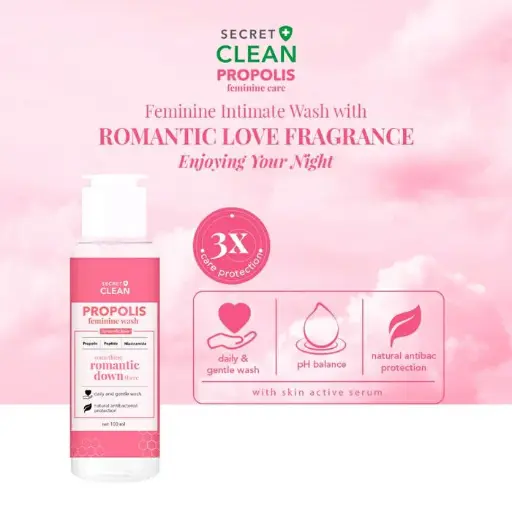 SecretClean Propolis Feminine Wash - Romantic Love (100ml)