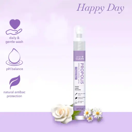SecretClean Propolis Feminine Spray - Happy Day (8ml)